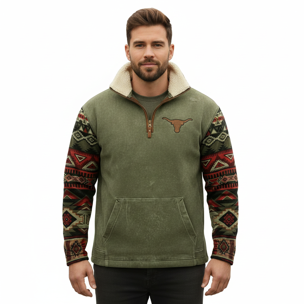 Men's Modern Zip Sweater in Soft Cotton