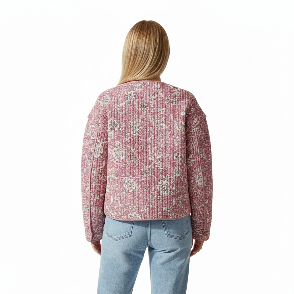 Women's Jacket with Floral Design