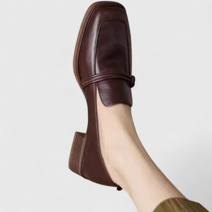Dixie Women's Square Toe Low Heel Loafers, view 5