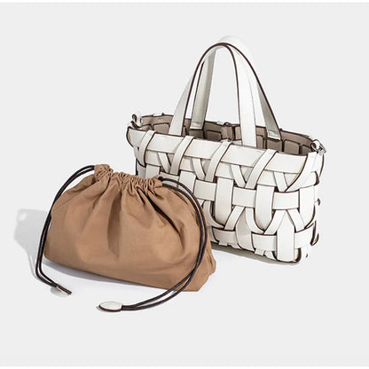 Annita Women's Woven Top Handle Handbag, view 6