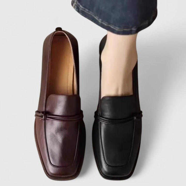 Dixie Women's Square Toe Low Heel Loafers, view 1
