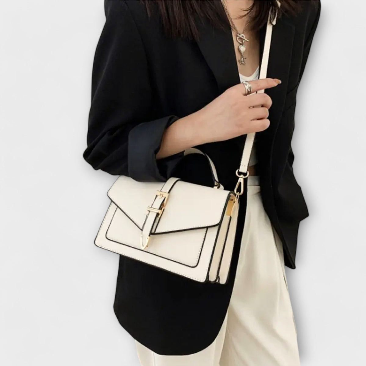 Polia Women's Faux Leather Flap Shoulder Bag, view 3