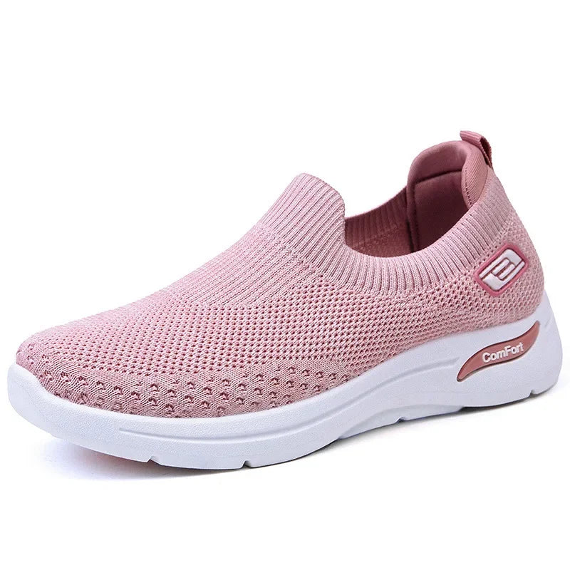 Billie Women's Slip On Knit Trainers, view 4