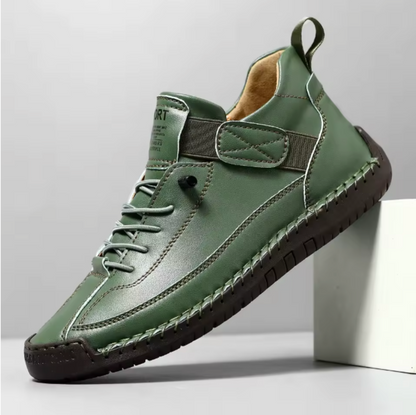 Emiline Women's Slip On Leather Trainers, view 9