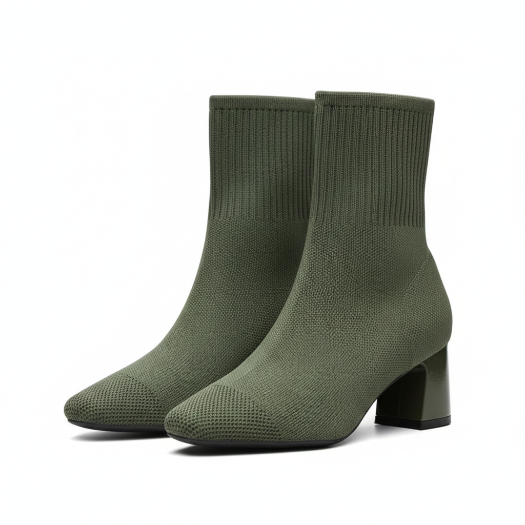 Women's Knit Boots with Elegant Design
