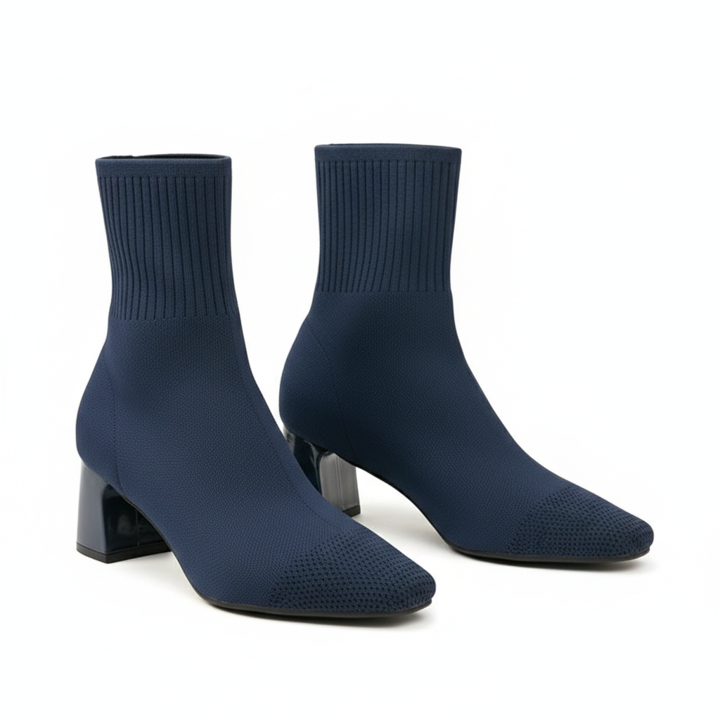 Women's Knit Boots with Elegant Design