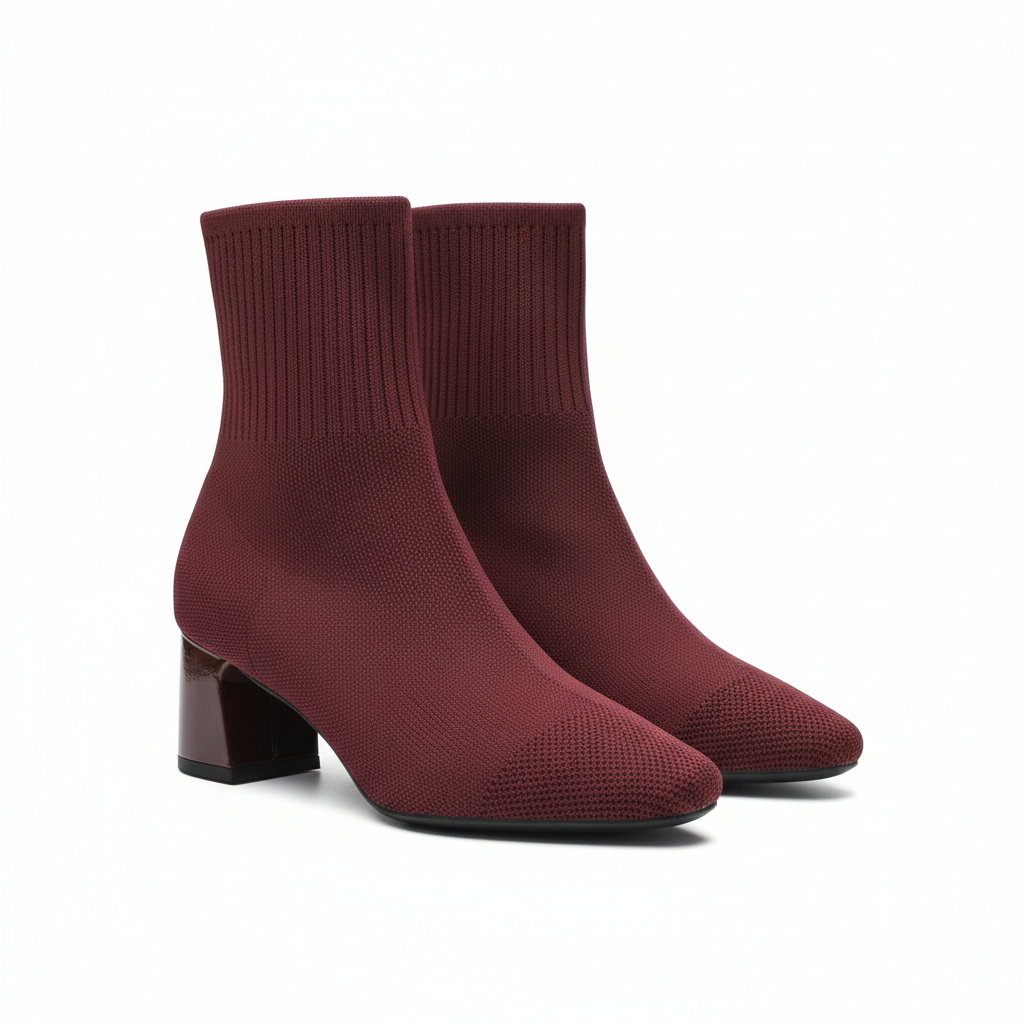 Women's Knit Boots with Elegant Design