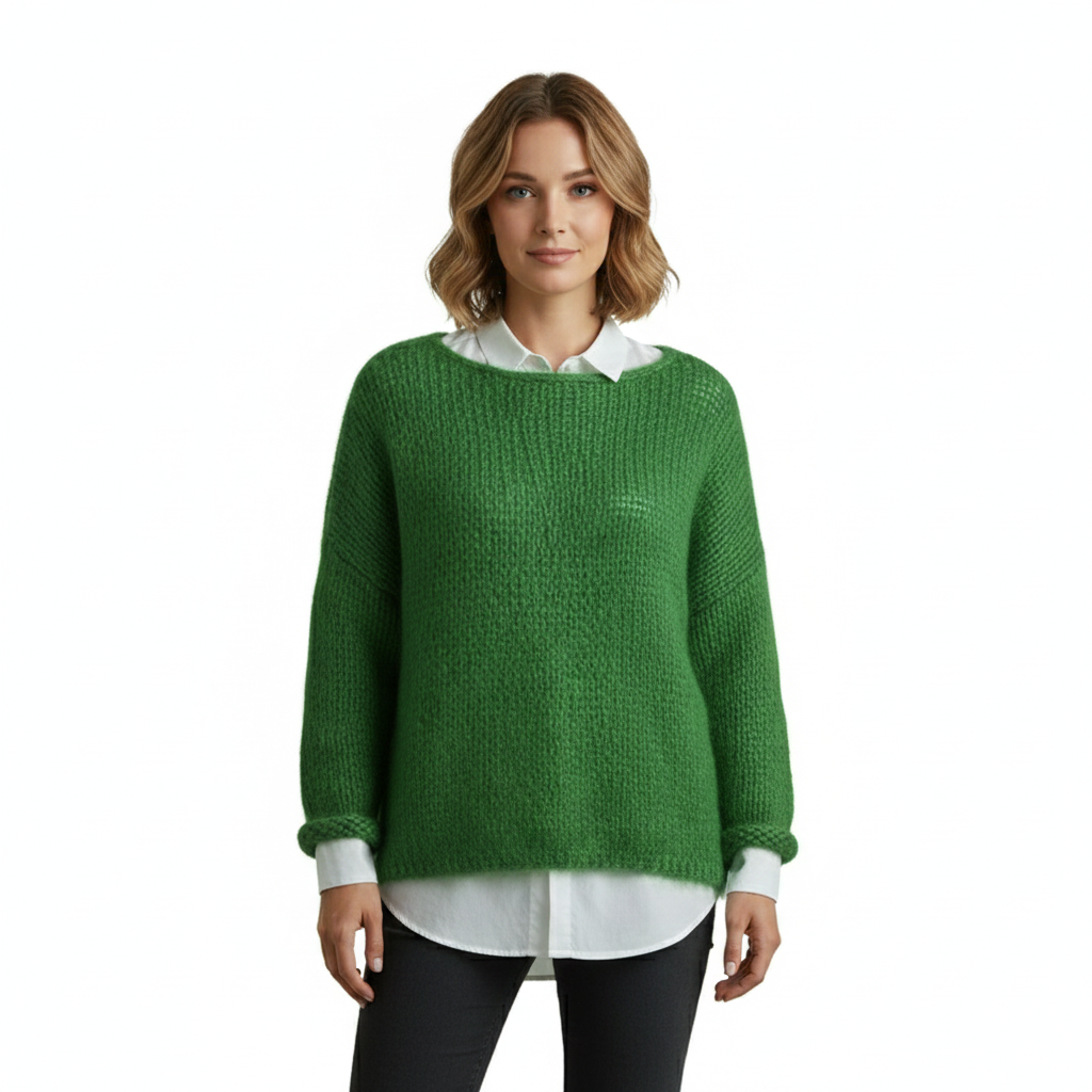 Women's Knit Sweater with Timeless Style