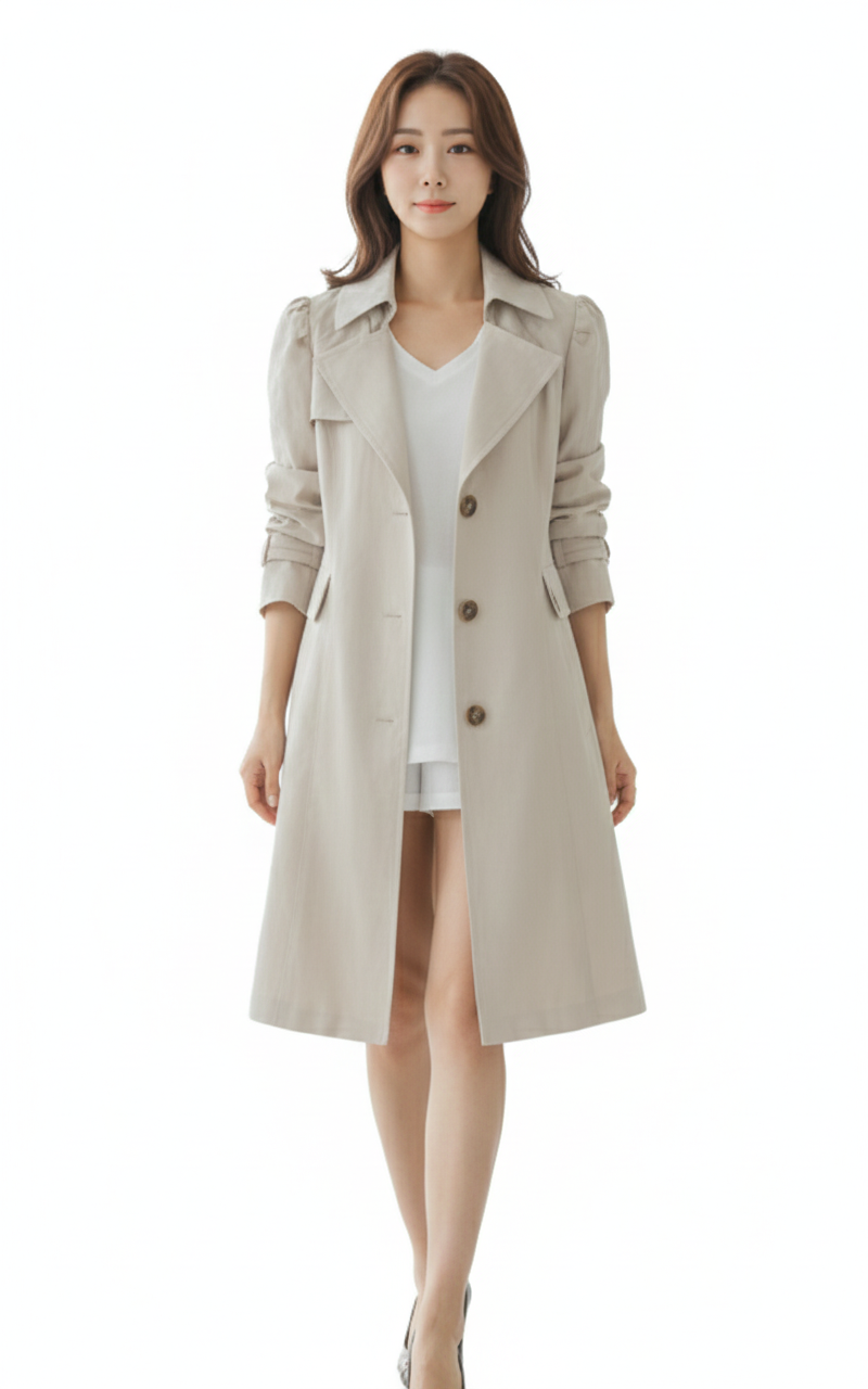 Women's Waterproof Trench Coat in Classic Style