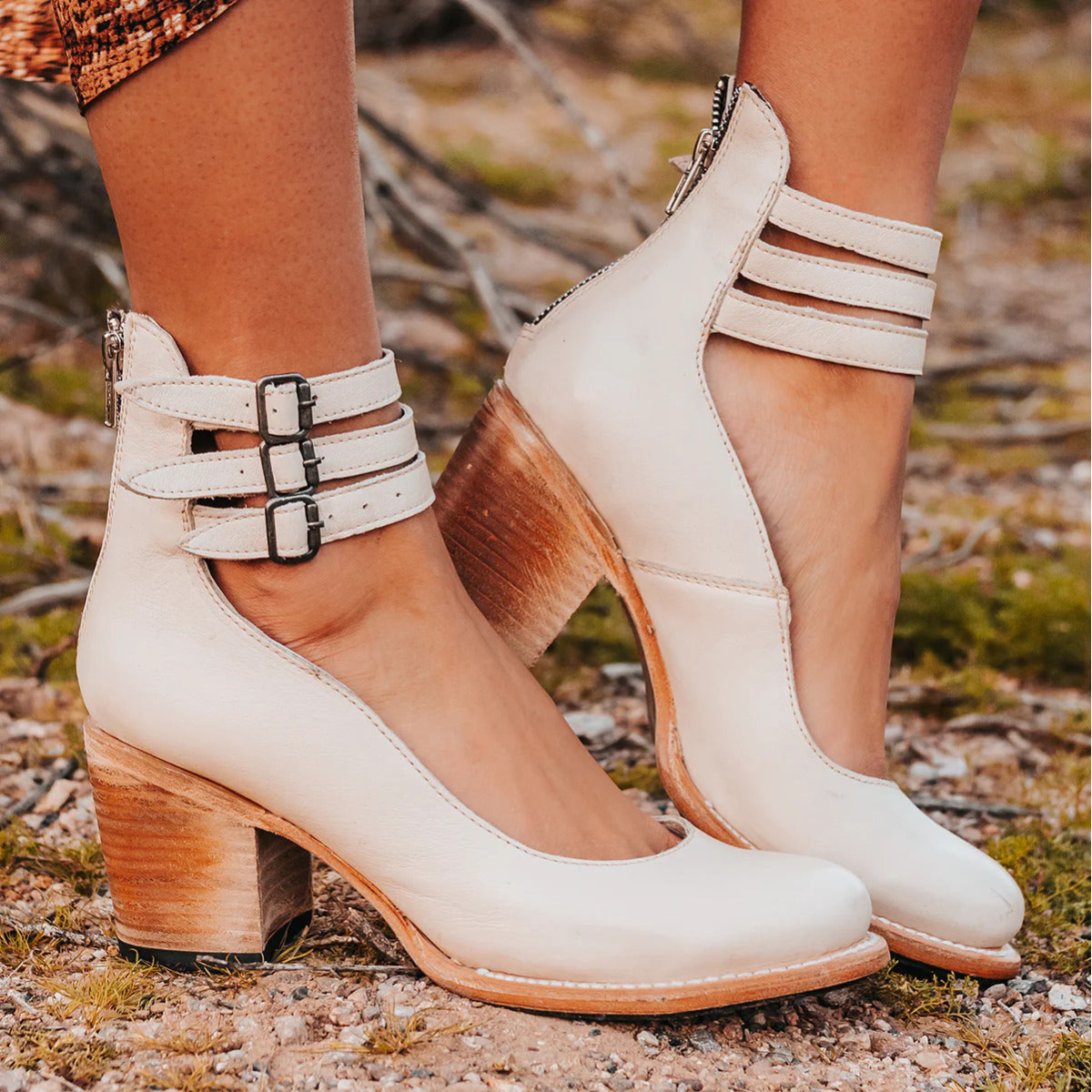 Bronte Women's Strappy Ankle Strap Block Heels, view 3