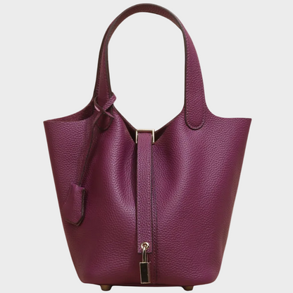 Kate Women's Pebbled Texture Lock Detail Handbag, view 25