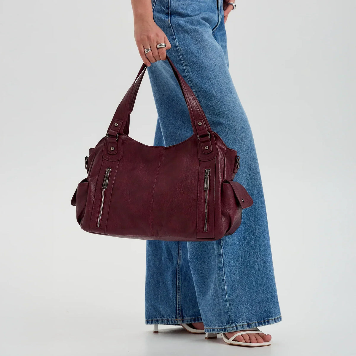 Launa Women's Faux Leather Crossbody Bag, view 29