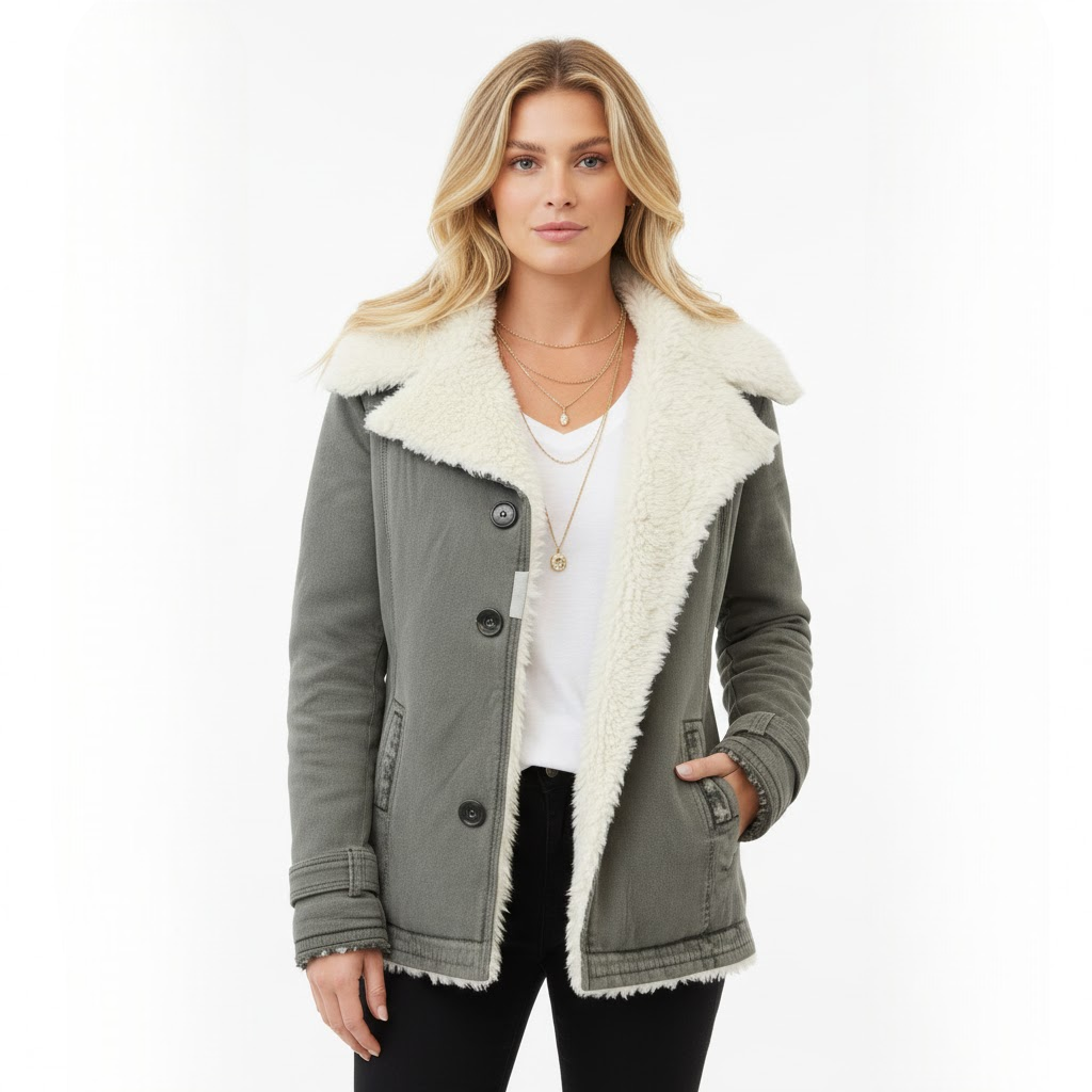 Women's Lightweight Winter Coat with Waterproof and Windproof Features