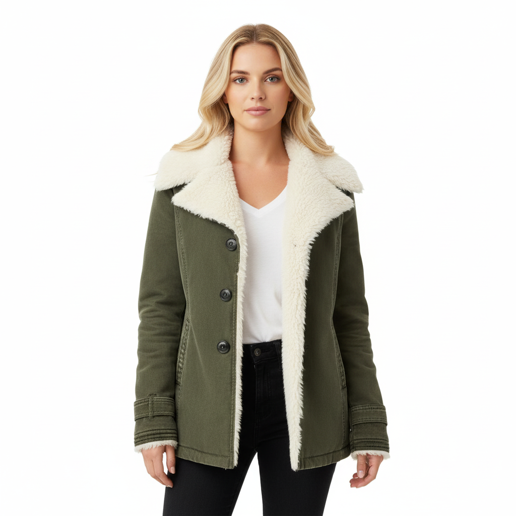 Women's Lightweight Winter Coat with Waterproof and Windproof Features