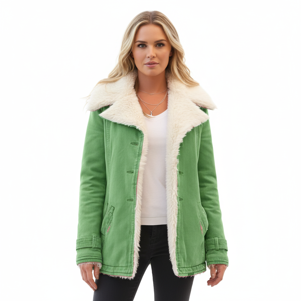Women's Lightweight Winter Coat with Waterproof and Windproof Features