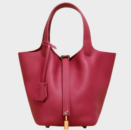 Kate Women's Pebbled Texture Lock Detail Handbag, view 30