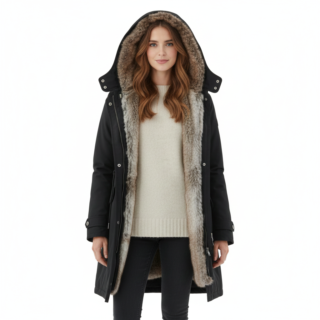 Women's Parka with Elegant Design and High Quality