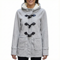 Women's Long Winter Coat with Built-in Hood and Pockets