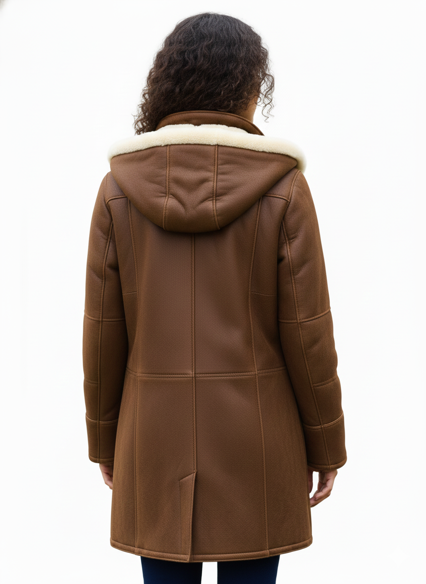 Women's Hooded Coat with Warmth for Winter Days