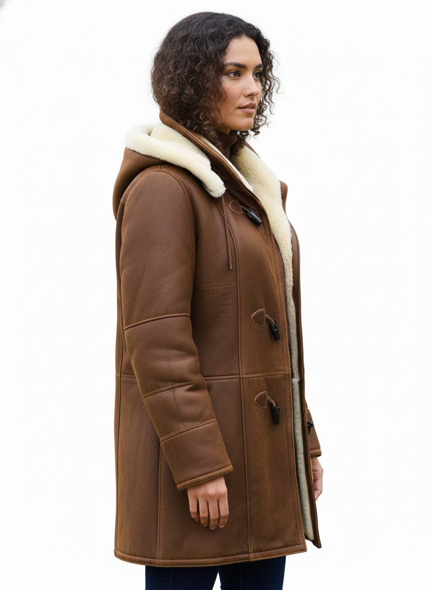 Women's Hooded Coat with Warmth for Winter Days