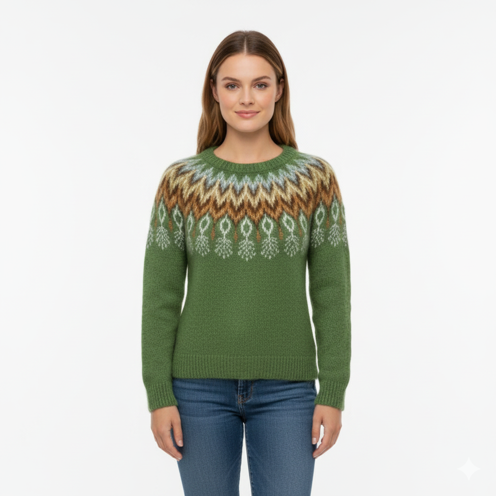 Women's Sweater with Winter Soft Knit Design