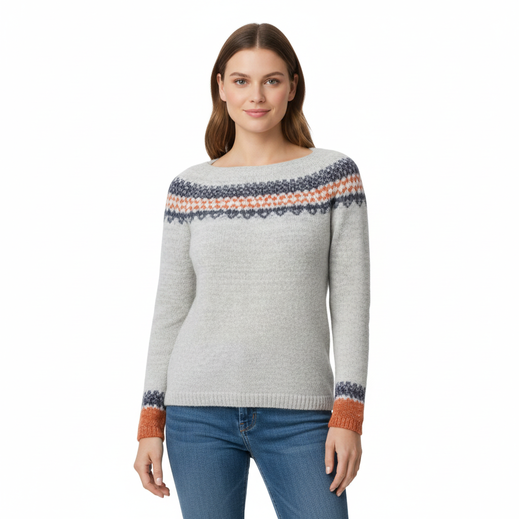 Women's Sweater with Winter Soft Knit Design
