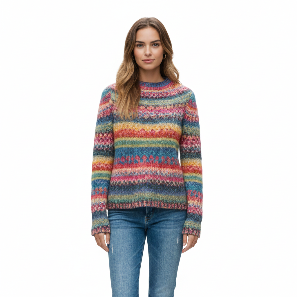 Women's Sweater with Warm Wool for Autumn