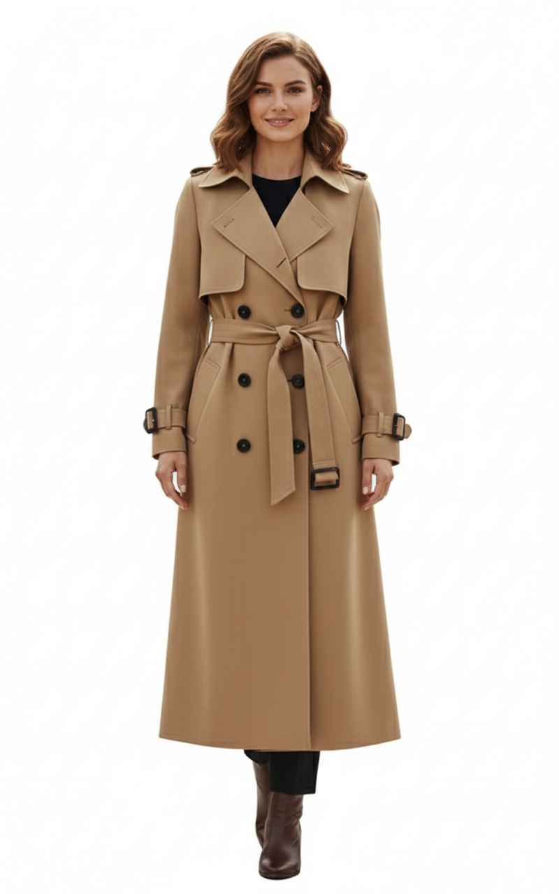 Women's Trench Coat with Timeless Versatility