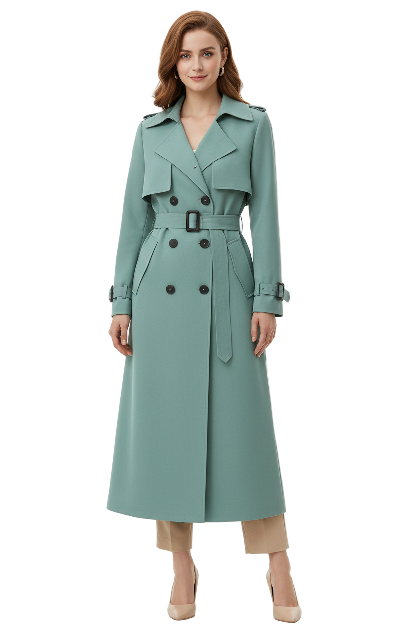 Women's Trench Coat with Timeless Versatility