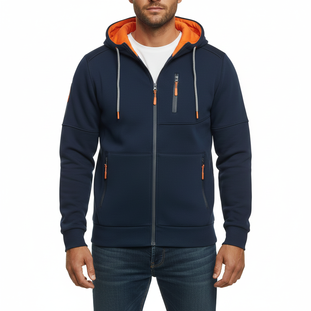 Men's Hoodie with Versatile Cotton Fabric