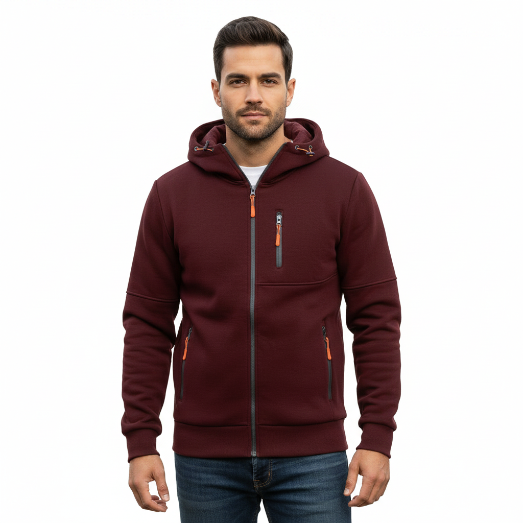 Men's Hoodie with Versatile Cotton Fabric