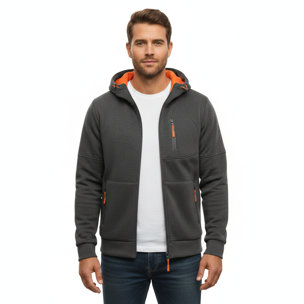 Men's Hoodie with Versatile Cotton Fabric