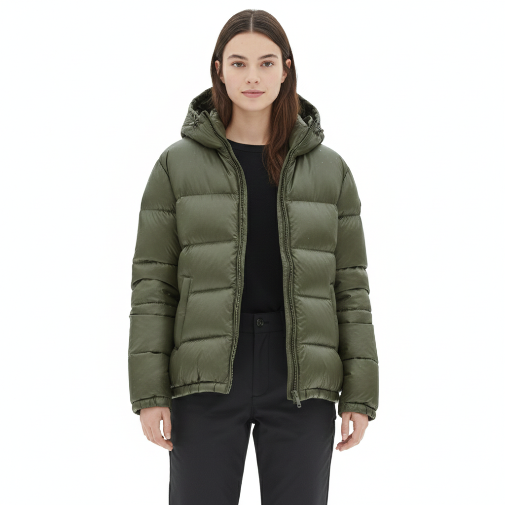 Women's Lightweight Waterproof Puffer Jacket with Warmth