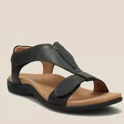 Ottilie Women's Cross Strap Open Toe Flat Sandals, view 2