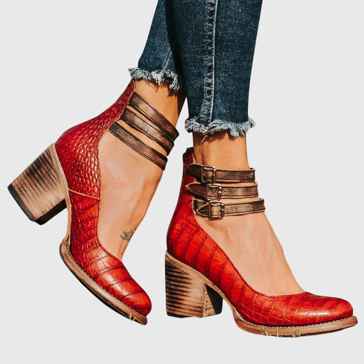 Clementine Women's Block Heel Western Boots, view 9