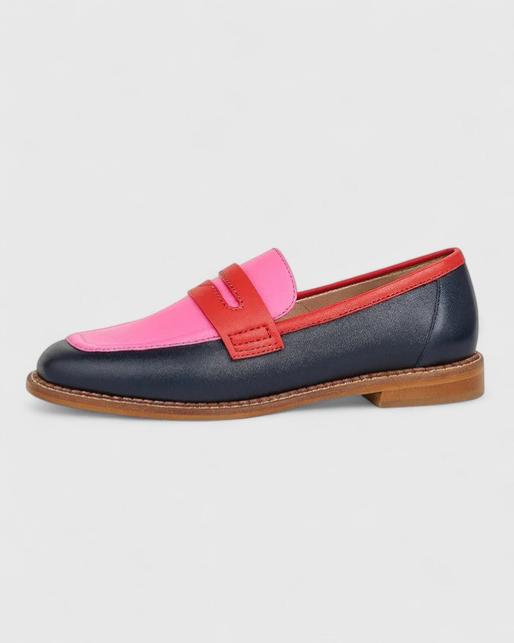 Alisette Women's Colour Block Penny Loafers, view 1