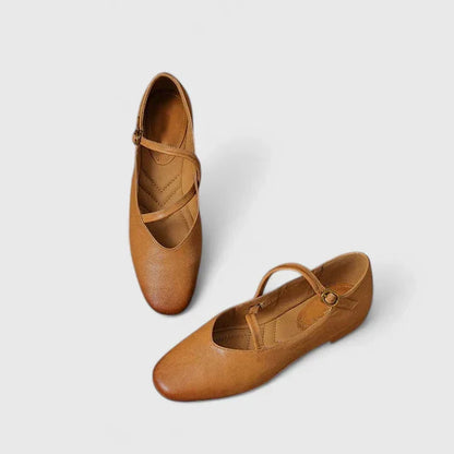 Anwen Women's Adjustable Strap Cleated Sole Flat Shoes, view 4