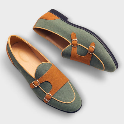 Elina Women's Faux Suede Buckle Slippers, view 8