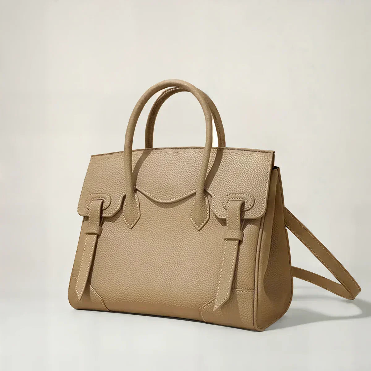 Petrina Women's Structured Leather Crossbody Bag, view 9