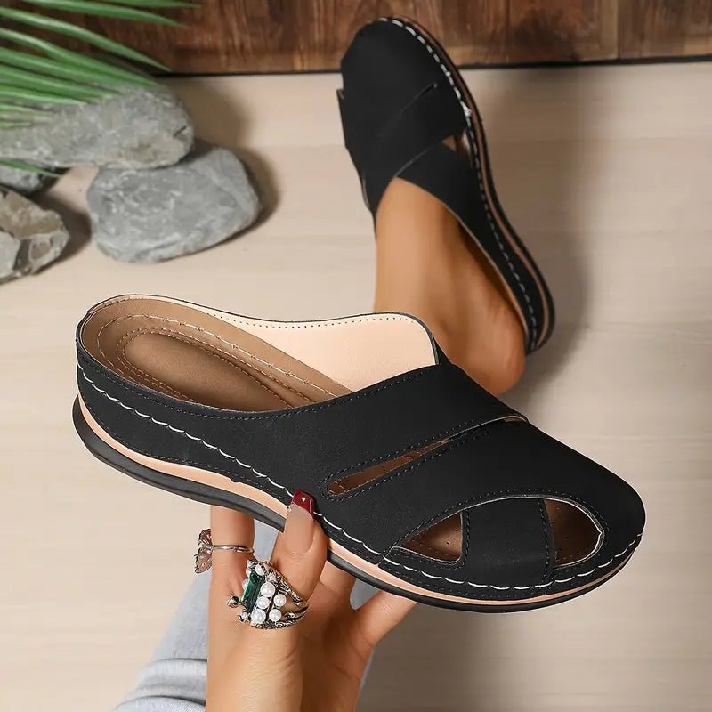 Blythe Women's Open Toe Slip On Sandals, view 1