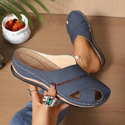 Blythe Women's Open Toe Slip On Sandals, view 2
