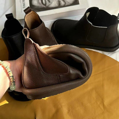 Rosie Women's Round Toe Leather Chelsea Boots, view 6