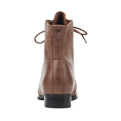 Nell Women's Retro Lace Up Leather Ankle Boots, view 14