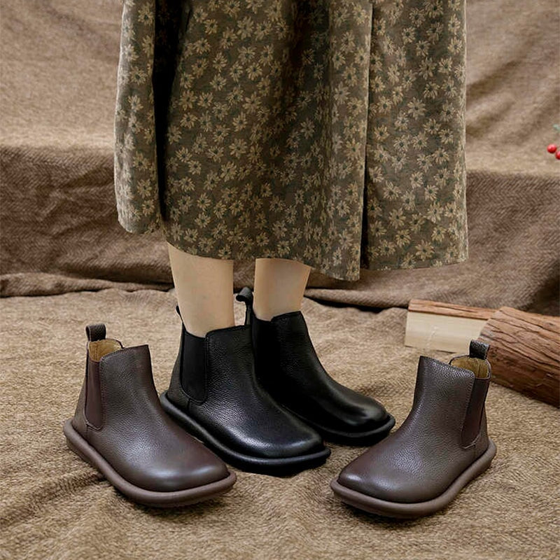 Rosie Women's Round Toe Leather Chelsea Boots, view 1