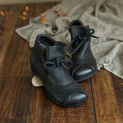 Liv Women's Faded Finish Lace Up Ankle Boots, view 9