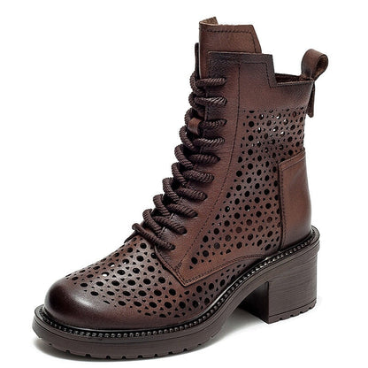 Winifred Women's Block Heel Lace Up Ankle Boots, view 7