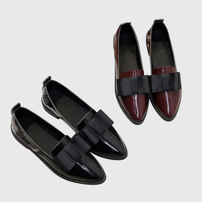 Anya Women's Rounded Toe Flat Heel Loafers, view 3