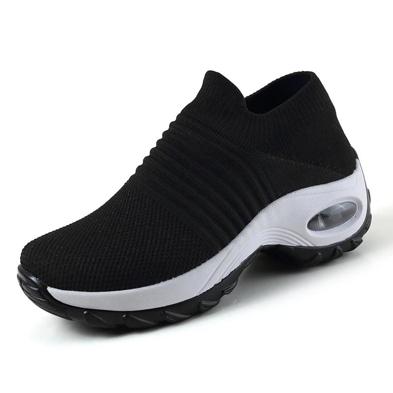 Pearl Women's Knit Slip On Trainers, view 6