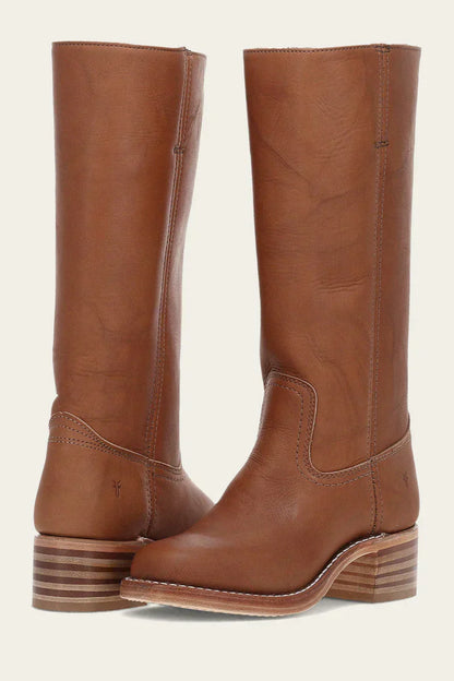 Clara Women's Pointed Toe Stitched Leather Western Boots, view 2