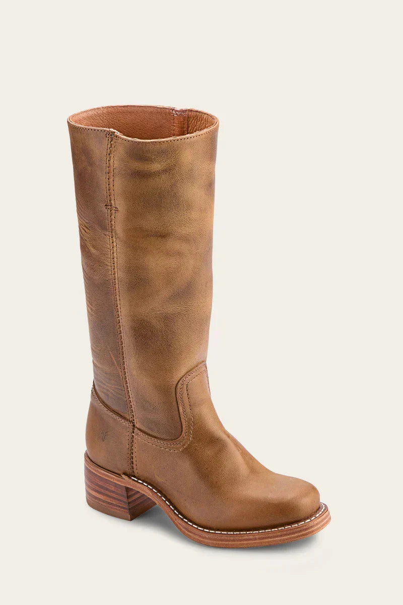 Clara Women's Pointed Toe Stitched Leather Western Boots, view 3